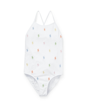 Big Girls Polo Pony Swimsuit One-Piece
