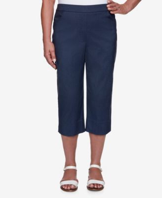 alfred dunner denim capri pants