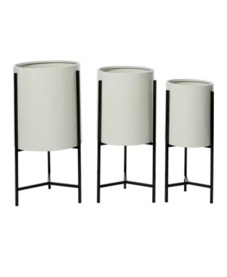Metal Modern Planter, Set of 3