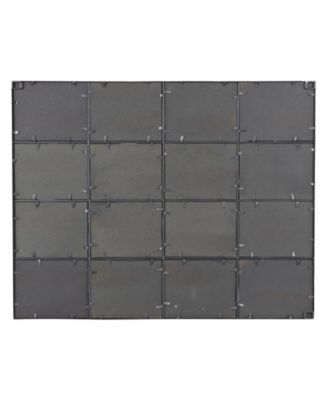 Industrial Metal Wall Mirror, 7.5" H x 51.5" L