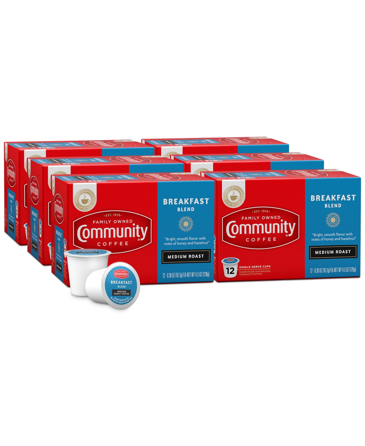 UPC 035700162635 Community Coffee Breakfast Blend Medium Roast Single Serve Pods Keurig K Cup Br upcitemdb