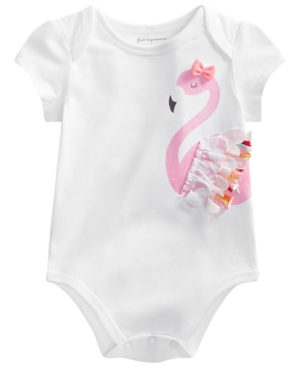 First Impressions Baby Girls Flamingo Bodysuit Created for Macy's