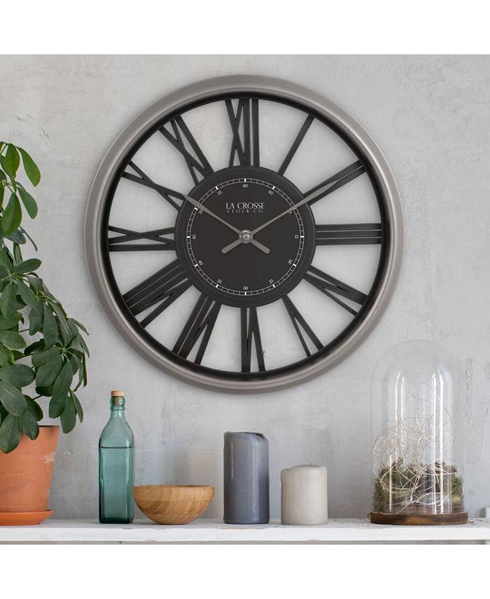 La Crosse Technology Clock 13" Oxford Analog Quartz Wall Clock Macy's