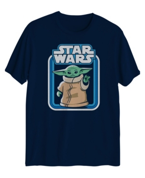 Hybrid Kids' Big Boys Star Wars Retro Yoda Graphic T-shirt In Navy