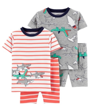 Carter's Baby Boys Shark Cotton Pajamas 4 Pieces