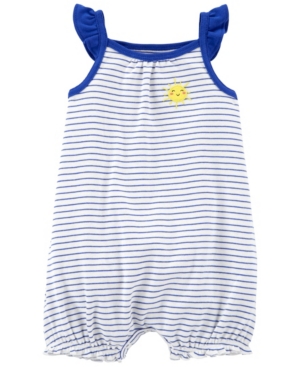 Carter's Baby Girls Striped Snap-Up Romper
