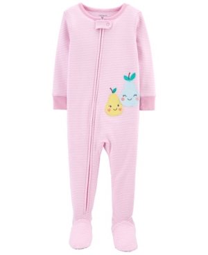 Carter's Baby Girls Pear Cotton Footie Pajamas