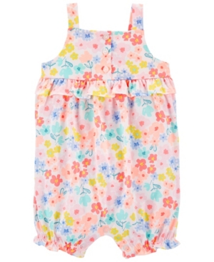 Carter's Baby Girls Floral Cotton Romper