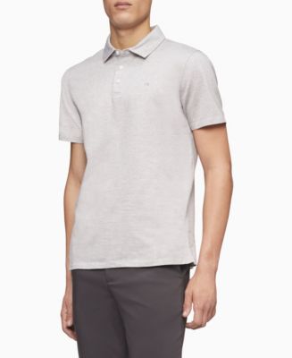 Calvin Klein Men's Liquid Touch Pattern Polo Shirt - Macy's