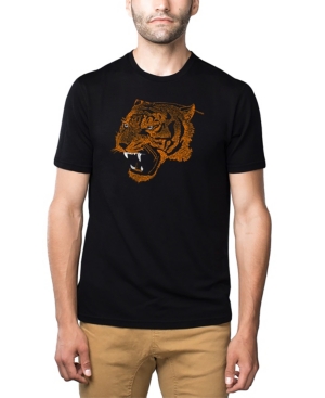 Shop La Pop Art Men's Premium Blend Word Art Beast Mode T-shirt In Black