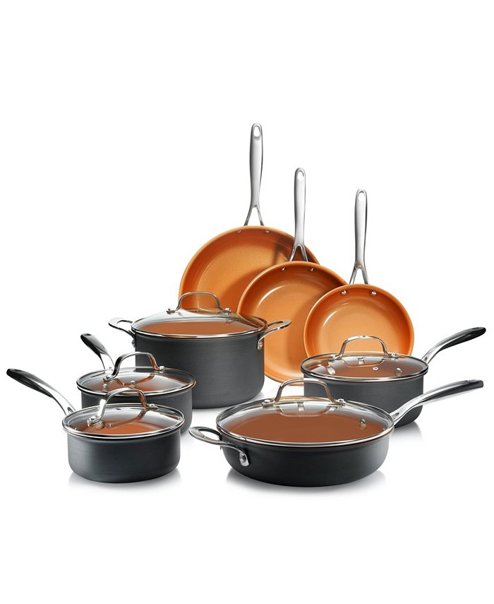 Crux 12-Pc. Copper Titanium Cookware Set, Created for Macy's - Macy's