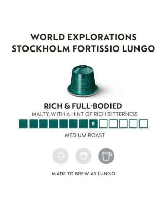 Capsules OriginalLine, Stockholm Fortissio Lungo, Dark Roast Coffee, 50 Count Coffee Pods