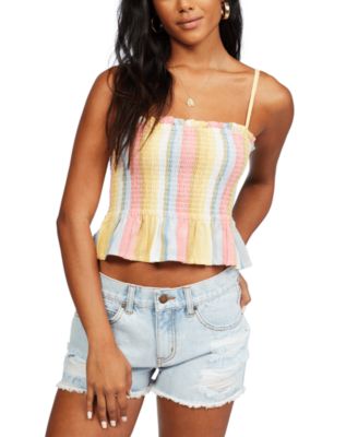 billabong striped crop top