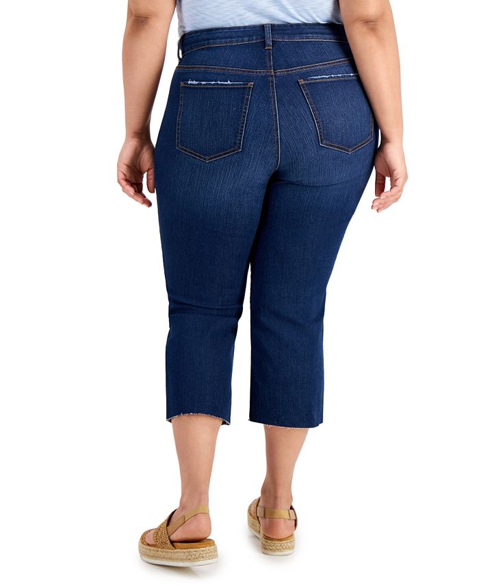 Style & Co Plus Size CurvyFit Capri Jeans, Created for Macy's