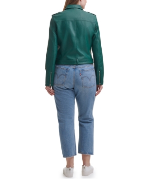 Levi's Plus Size Faux Leather Belted Motorcycle Jacket