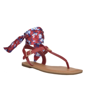 Tommy Hilfiger Sandals JINIS ANKLE TIE THONG SANDALS WOMEN'S SHOES