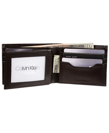 Calvin Klein Slimfold Macy\'s RFID Men\'s Set Key Wallet Fob & 