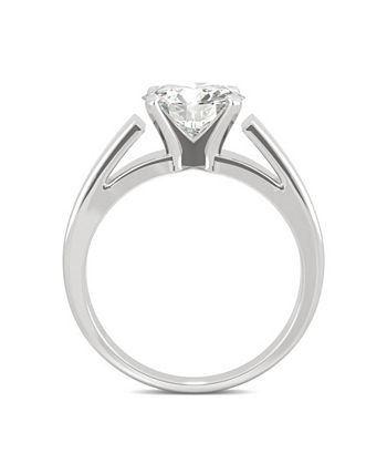 Charles & Colvard - Moissanite Solitaire Ring 1-9/10 ct. t.w. Diamond Equivalent in 14k White Gold