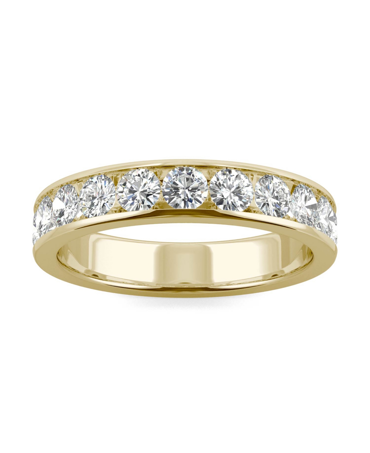 Moissanite Channel Band 1-1/10 ct. t.w. Diamond Equivalent in 14k Gold - Gold