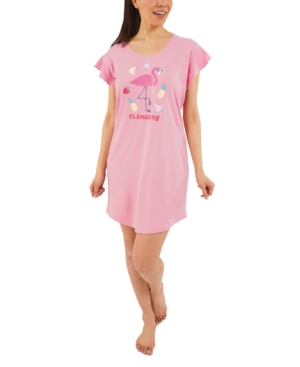 Munki Munki Flamazing Sleep Shirt & Scrunchie Pajama Set