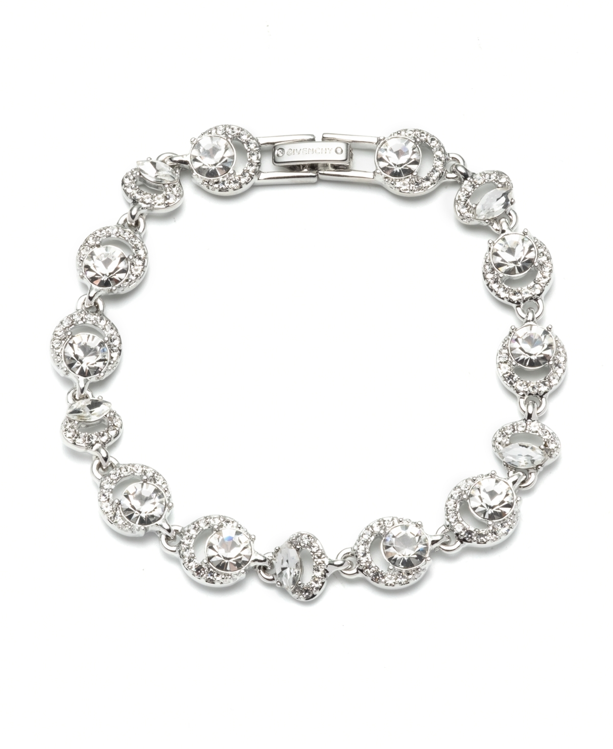 Silk Crystal Flex Bracelet - Silver