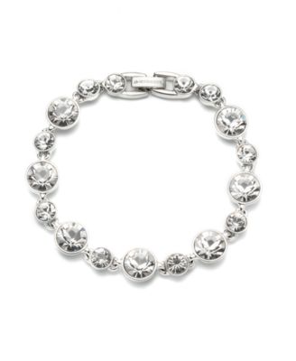Givenchy - Silver-tone and Light Sapphire Crystal Flex Bracelet