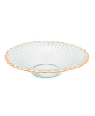 Glass Ruffle Bowl with Edge