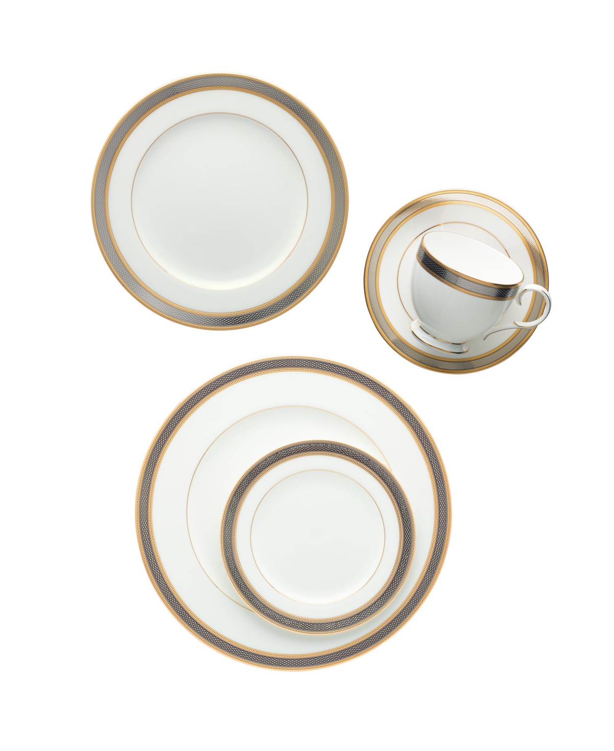 Noritake Brilliance 5-Piece Place Setting -gold/platinum