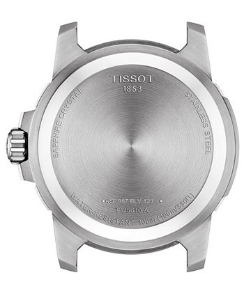 Tissot - Men's Swiss Supersport Brown Leather Strap Watch 44mm
