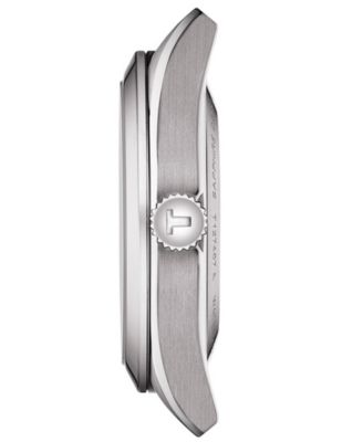 Men's Swiss Automatic Gentleman Powermatic 80 Silicium Stainless Steel Bracelet Watch 40mm