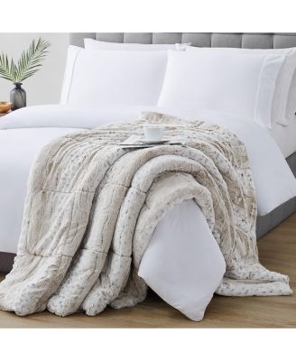 Christian Siriano Luxury Faux-Fur Throw, 60" x 70"