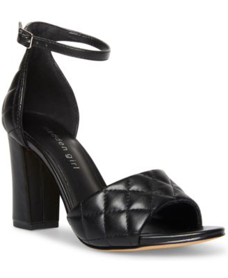 Madden Girl - Blend-Q Quilted Two-Piece Block-Heel Sandals