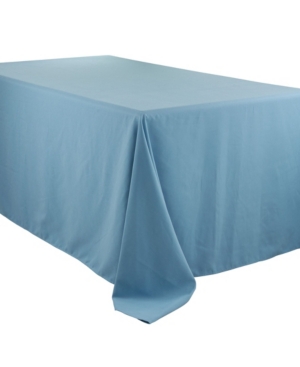 Saro Lifestyle Everyday Design Solid Color Tablecloth, 132" X 90" In Open Blue