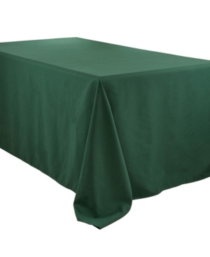 Saro Lifestyle Everyday Design Solid Color Tablecloth, 132" X 90" In Medium Green