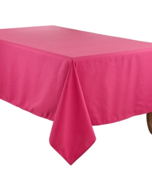 Saro Lifestyle Everyday Design Solid Color Tablecloth, 140" X 65" In Bright Pink