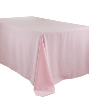 Saro Lifestyle Everyday Design Solid Color Tablecloth, 132" X 90" In Pink