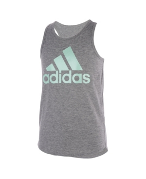 adidas Big Girls Sleeveless Tie Front Tank Top