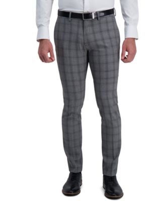 mens skinny plaid dress pants