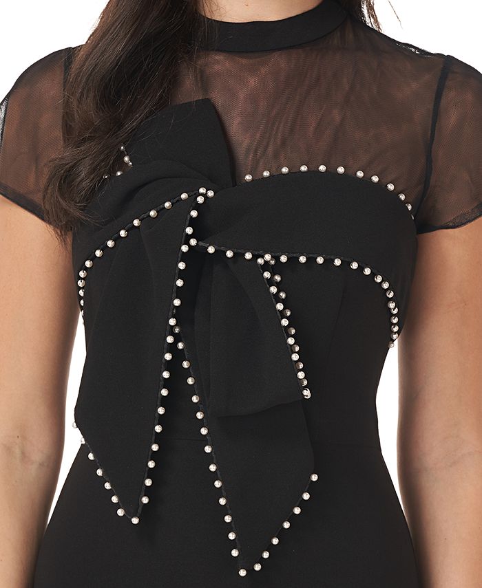 JS Collections Embellished Illusion Sheath Dress & Reviews - Dresses ...