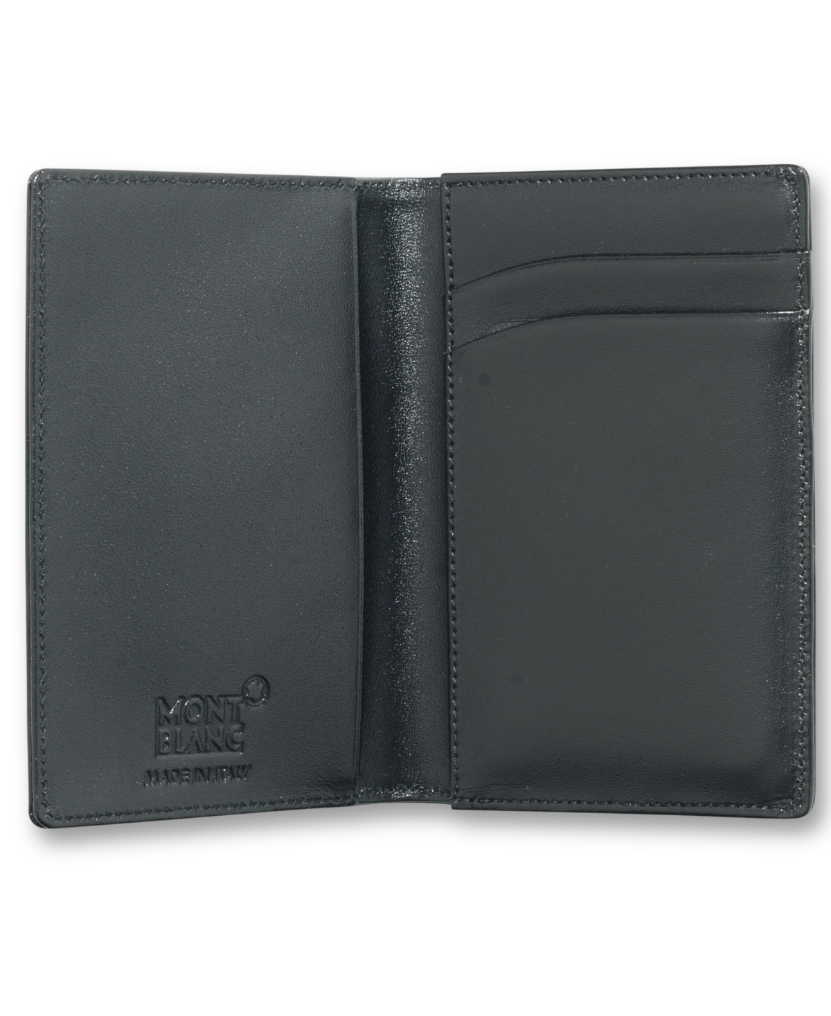 Shop Montblanc Black Leather Meisterstuck Business Card Holder 14108 In No Color