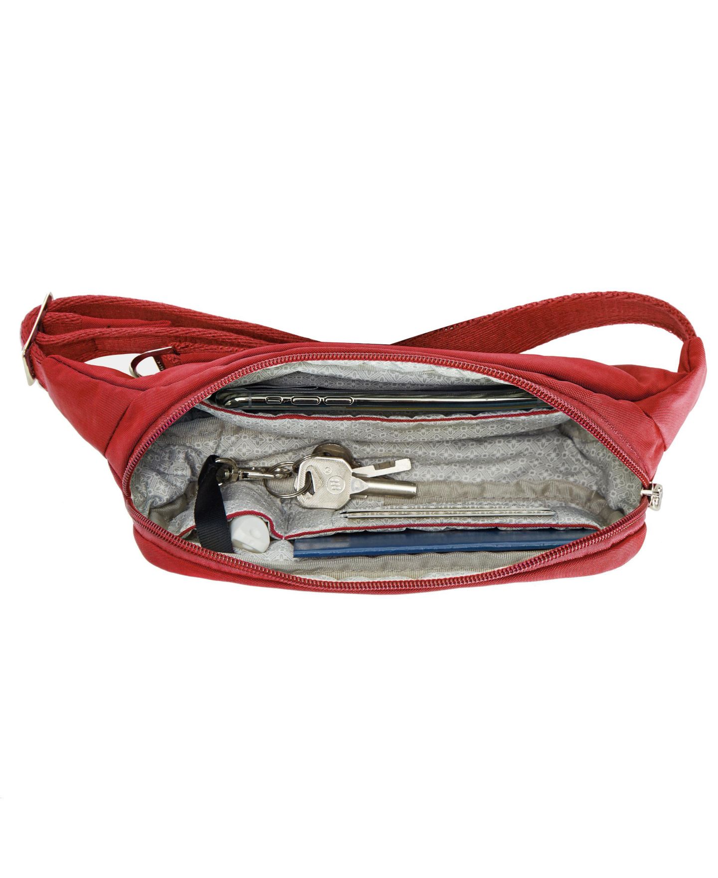 Сумка Travelon Essentials Anti-Theft Slim Belt, цвет: Чёрный — фото 17