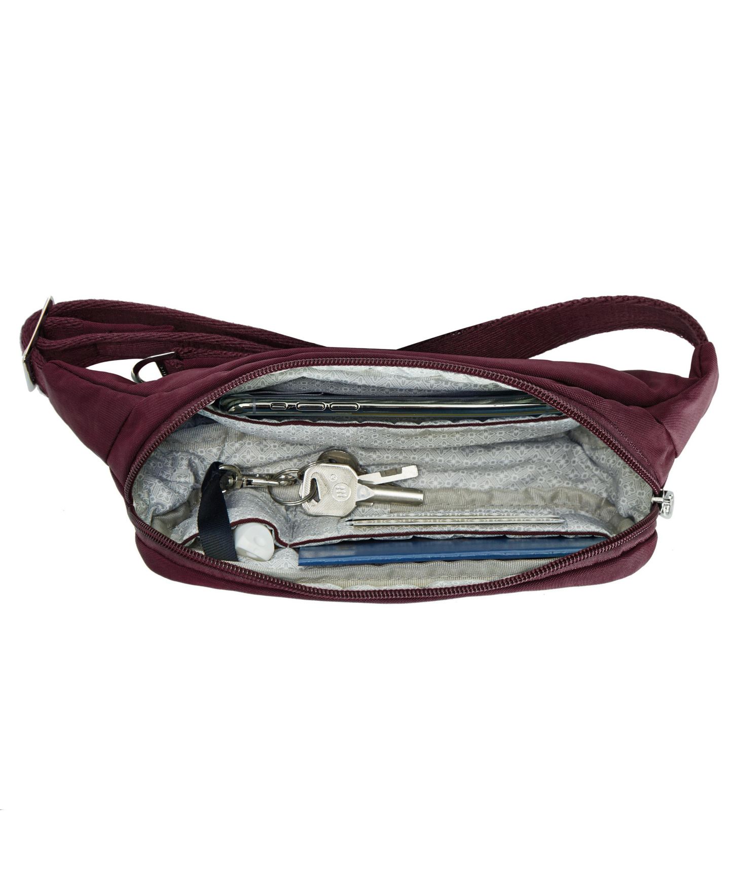 Сумка Travelon Essentials Anti-Theft Slim Belt, цвет: Чёрный — фото 27