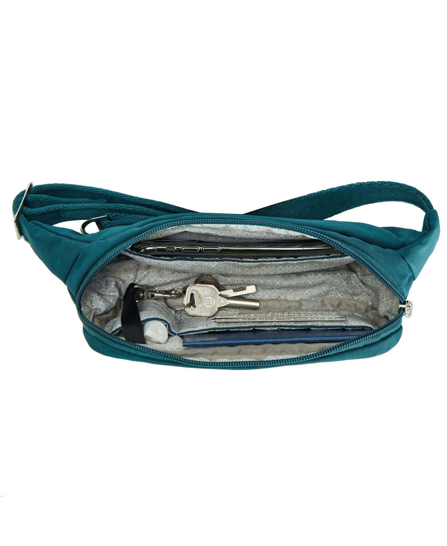 Сумка Travelon Essentials Anti-Theft Slim Belt, цвет: Чёрный — фото 36
