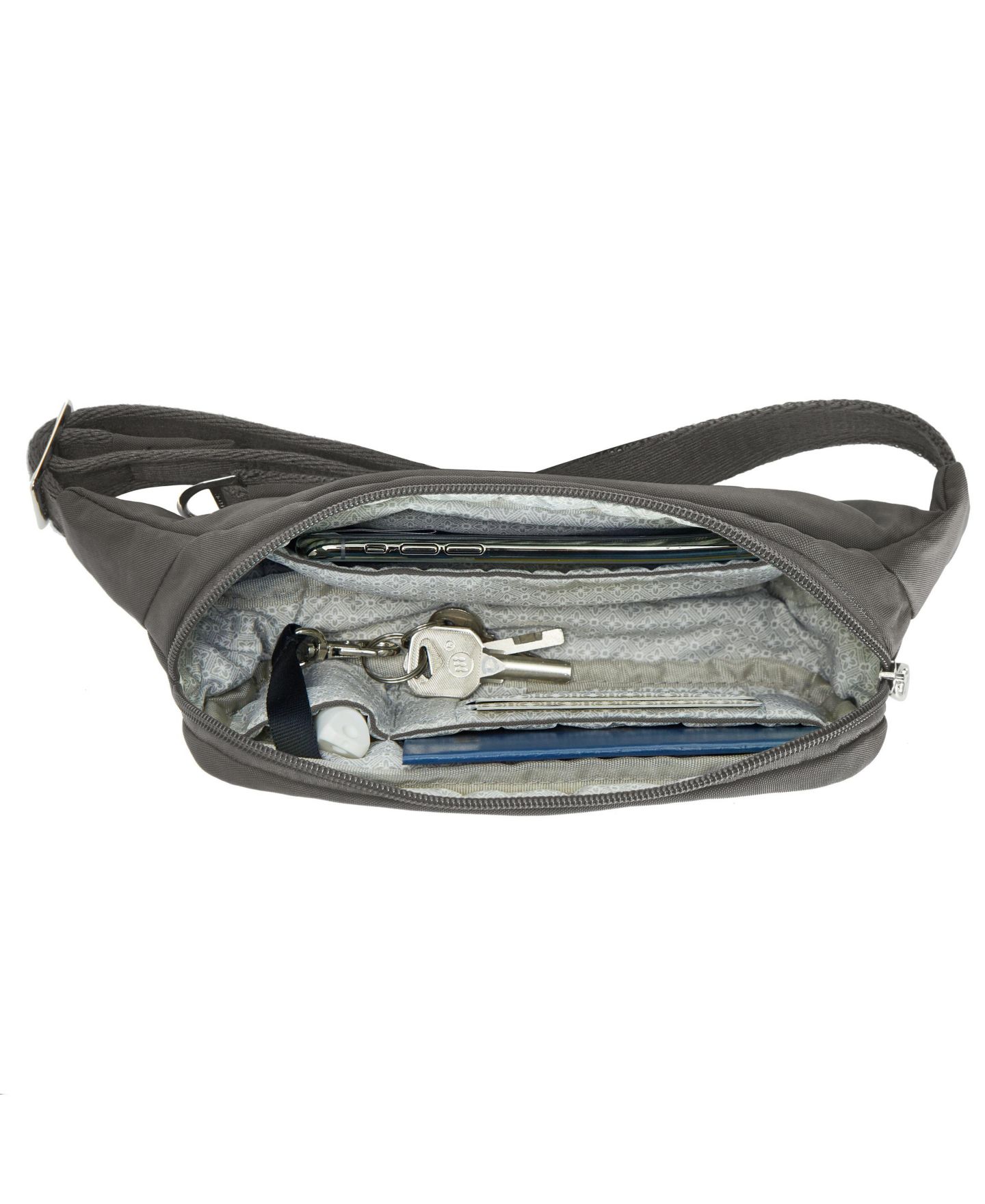 Сумка Travelon Essentials Anti-Theft Slim Belt, цвет: Чёрный — фото 46