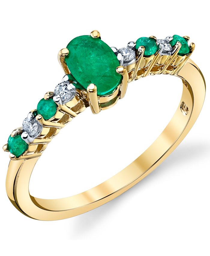 Emerald rings at macys discount
