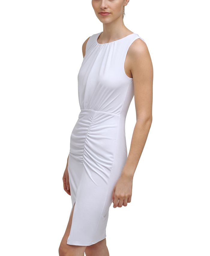 calvin klein ruched gown