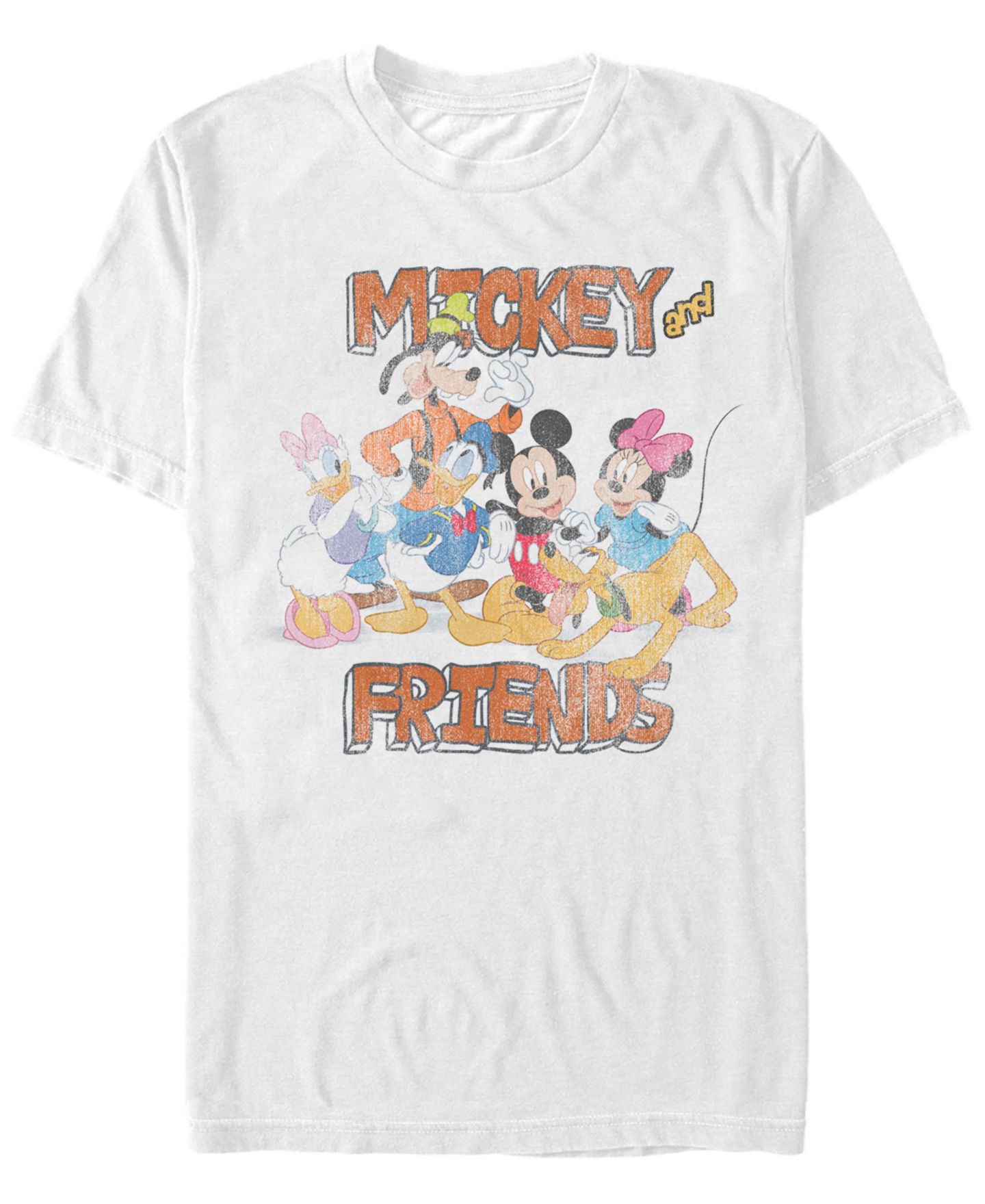 Мужская футболка Fifth Sun Mickey Classic Mickey and Friends Short Sleeve, цвет: Белый — фото 1
