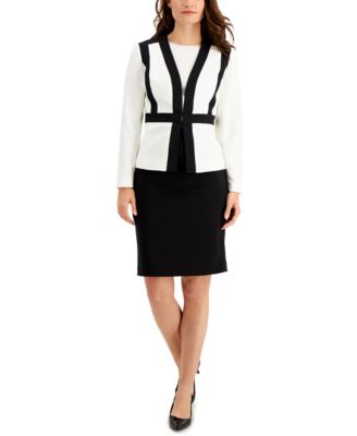 White Skirt Suit Womens Suits | - Macy's