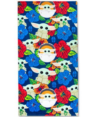 Disney - Star Wars The Mandalorian Tropical Child Cotton 34" x 64" Beach Towel