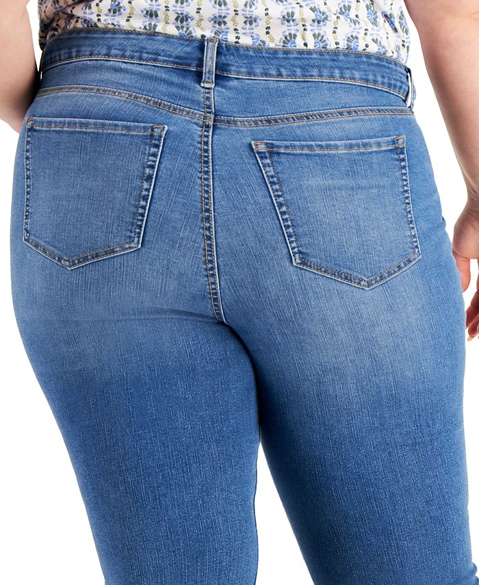 Style & Co Plus Size Curvy Bootcut Denim Jeans, Created for Macy's ...